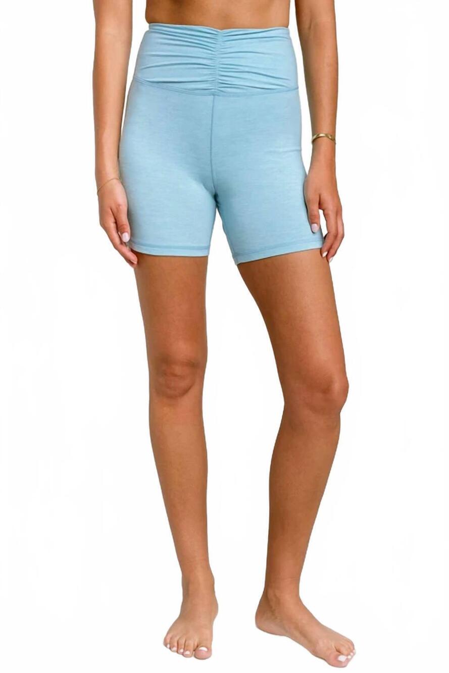 NEW SPIRITUAL GANGSTER hollis biker shorts in pacific blue